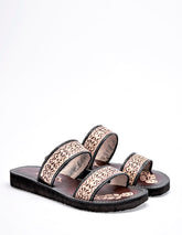 Sandalia de piel  para Mujer   cod. 137181